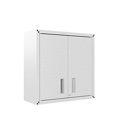 Manhattan Comfort Fortress Storage Units, White - color: White, style: Dual Floating