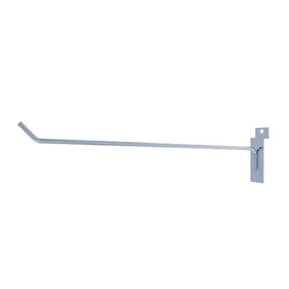Silver Slatwall Panel Hooks 12 inch, 25 Pcs, 30 lb Capacity Hanger - color: Chrome, size: 12 Inch