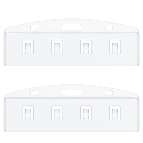 Pawfly 2 Pack Horizontal Card Badge Holders for POS Swipe Cards - size: 2 Pcs (Horizontal)