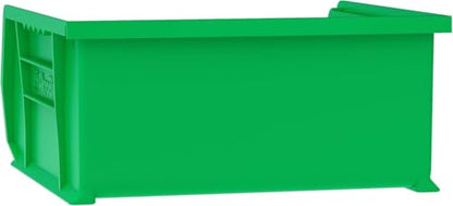 Akro-Mils 30235 AkroBins Plastic Storage Bins, 11"x11"x5", Green, 6-Pack - color: Green