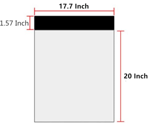 17.7 X 20 Inches White Poly Mailers，Large Self-Sealing Shipping Bags 10 Pcs - size: 17.7 X 20 Inch/10 pcs