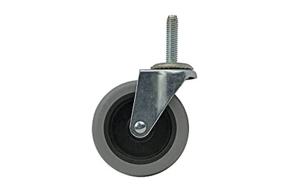 Shepherd Hardware 3265 3-Inch Threaded Stem TPR Caster, 110-lb Load Capacity - size: 3-Inch