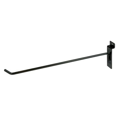 Econoco Slatwall Deluxe Hooks, 96 Pack, Black, 12in - color: Black, size: 12" Length