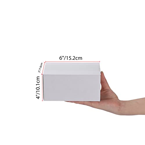 Calenzana 6x4x3 Shipping Boxes Set of 40, White Corrugated Cardboard Box for Mailing Packing Gifts Small Business - size: 6x4x3, style: 40 Pack