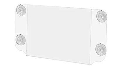 6 Pack Suction Cup Sign Holder for 7" x 5" Important Notices Hours of Operation Emergency Contact Information Clear Acrylic Window Mount Double Sided Sleeve for Office Spaces by Marketing Holders - size: 7"w x 5"h