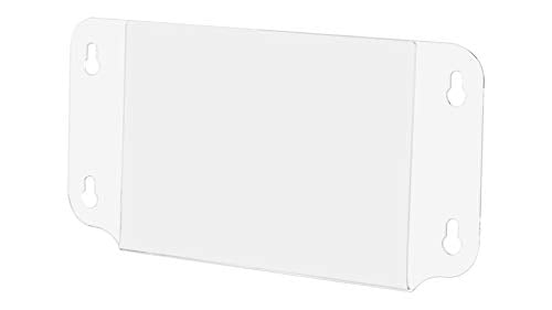 6 Pack Suction Cup Sign Holder for 7" x 5" Important Notices Hours of Operation Emergency Contact Information Clear Acrylic Window Mount Double Sided Sleeve for Office Spaces by Marketing Holders - size: 7"w x 5"h