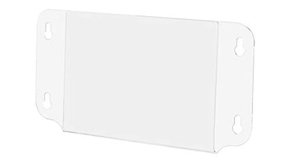 6 Pack Suction Cup Sign Holder for 7" x 5" Important Notices Hours of Operation Emergency Contact Information Clear Acrylic Window Mount Double Sided Sleeve for Office Spaces by Marketing Holders - size: 7"w x 5"h