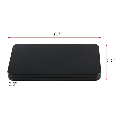 Metal Cash Box with Currency Tray, 4Pcs Black - color: Black