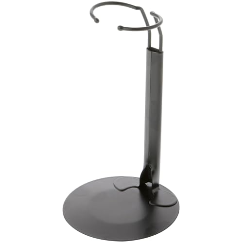 Plymor DSP-60B Black Adjustable Doll Stand, Pack of 6 - color: Black