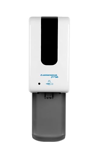 Automatic Touchless Soap and Hand Sanitizer Dispenser 1200ml Wall Mount with Drip Tray - Commercial Industrial Liquid or Gel Hands Free Motion Sensor ADA Compliant