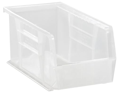 HE HUDSON EXCHANGE 11" x 5.5" x 5" (6 Pack) Plastic Stackable Storage Bin, Clear - color: Clear, size: 6 Pack