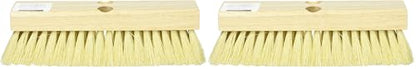 08755 Tampico Deck Scrub Brush with 1 Tapered and 1 Threaded Hole, 10-Inch (Pack of 2) - size: 1 Count (Pack of 2)