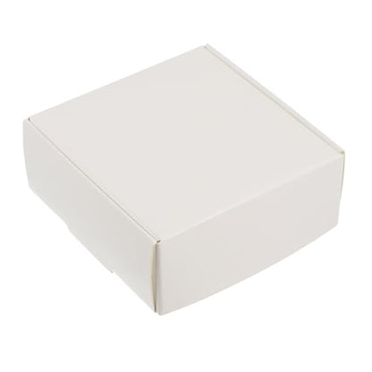 PATIKIL 3"x3"x1.5" Paper Soap Box, 20 Pack Homemade Soap Boxes Square Presents Packaging Boxes for Birthday Christmas DIY Craft, White - color: White