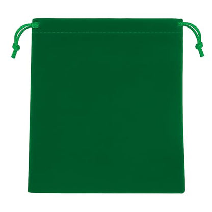Mandala Crafts 14x14 Emerald Green Gifts Favors Velvet Drawstring Bags - color: Emerald Green 14X14 Inches, size: 1 Count (Pack of 10)