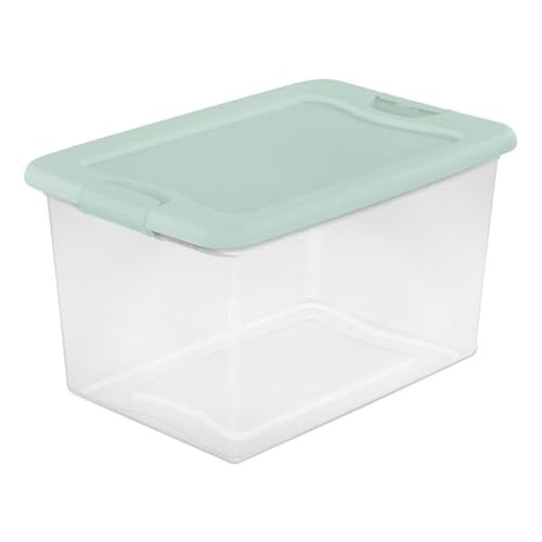 Sterilite Latching Box with Lids for Home and Office, 64 Quart, 6-Pack