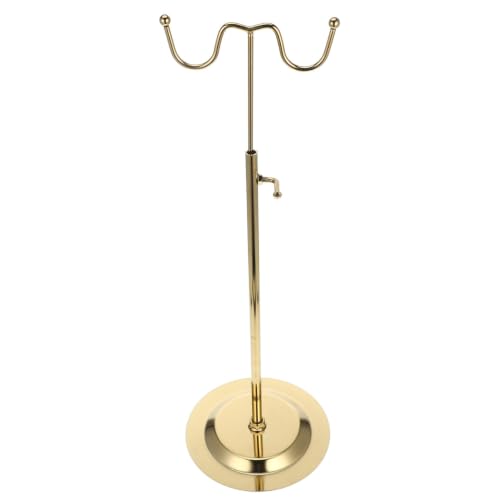 Adjustable Height Handbag Display Stand Metal Purse Organizer for Store Counter Lightweight Handbag Hanger for Retail and Home Use Space-Saving Design for Bag Shops and Wardrobe