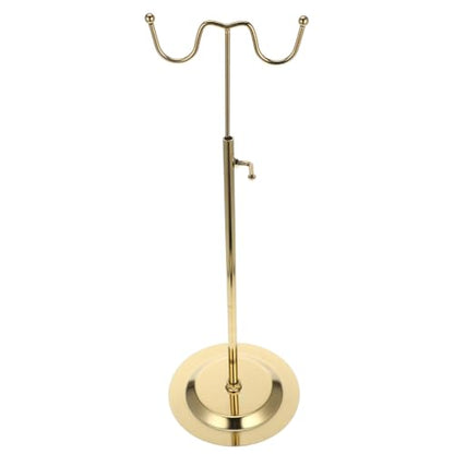 Adjustable Height Handbag Display Stand Metal Purse Organizer for Store Counter Lightweight Handbag Hanger for Retail and Home Use Space-Saving Design for Bag Shops and Wardrobe