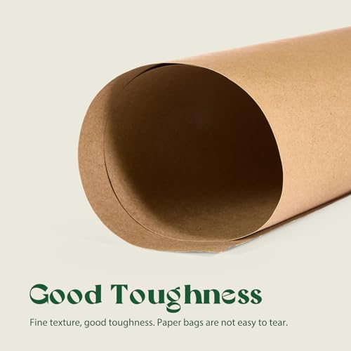 MESHA Brown Paper Bags 5.25x3.75x8 100Pcs Small Gift Bags with Handles Bulk - color: Brown 5.25x3.75x8 Inch, size: 5.25x3.75x8 Inch (Pack of 100)