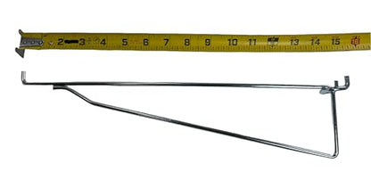 MEGA Heavy Duty Steel Shelf Brackets for Pegboard (2, 14") - size: 14 Inch