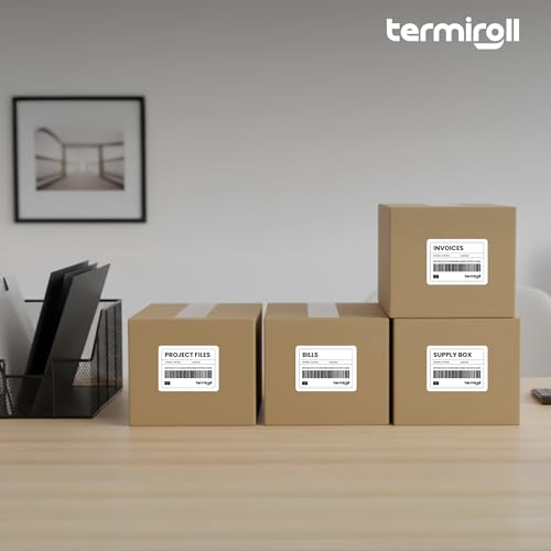 4x3 Thermal Labels, 12 Rolls 6000, 1in Core, Perforated 3x4 Bulk - size: 4x3 - 12 Rolls | 6000 Labels