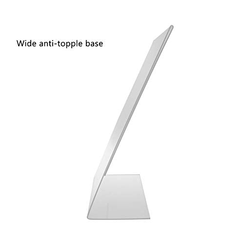 Marketing Holders Sign Holder 8.5" x 11" Literature Flyer Frame Side Load Letter Notice Menu Pricing Deli Table Tent Countertop Expo Event Display Stand Clear Durable Acrylic - size: Side Load 8.5"w x 11"h