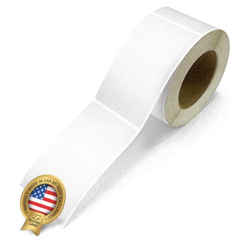 NextDayLabels 500 Rectangle Stickers, Color Coding Labels Roll, (3" x 5") - color: White