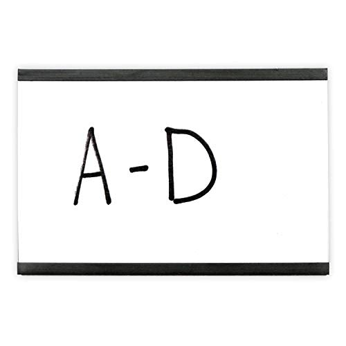 SmartSign Magnetic 'C' Channel Label Holders | 2" x 3", Pack of 10 - size: 2" x 3"