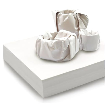 GRANDAN 12x12 inch Packing Paper for Moving, 500 Sheets Protecting Fragile Glasses, china and Artworks, Small White Square Wrapping Paper for Moving Box Fillerc & Shipping - size: 500 sheets