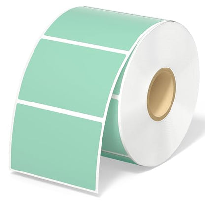 MUNBYN Label Holder for Rolls and Fanfold Labels+2.25"x1.25" Green Thermal Sticker Labels+Shipping Scale, Accurate 66lb/0.1oz Postal Scale
