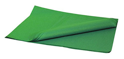 Brand New Tissue Paper Pack, 48 Sheets, 20" x 30", Dark Green - color: Dark Green