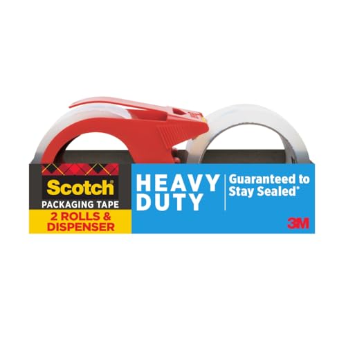 Scotch Heavy Duty Packing Tape, 1.88 in x 54.6 yd, 2 Disp. Rolls - size: 2 Rolls