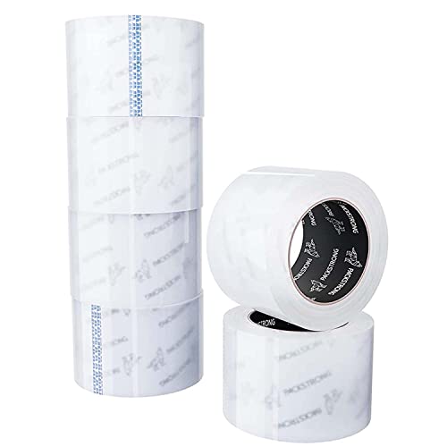 Packstrong Heavy Duty Packing Tape 6 Rolls, 3 Inch Wide 2.0 Mil 110 Yards - size: 3" Wide x 2 Mil Thick