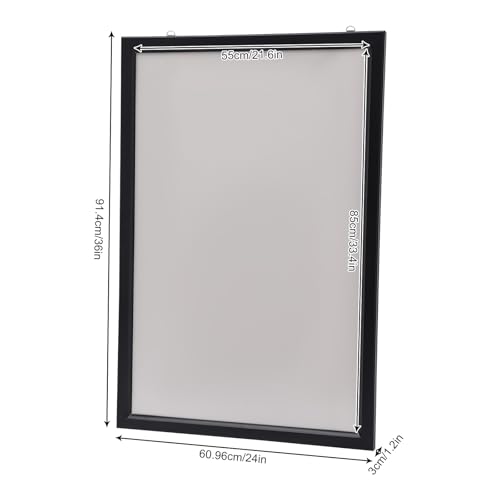 LED Movie Poster Frame 24 x 36, Wall Mounted Poster Frame LED Light Box Backlit Movie Lightbox Theater Advertising Display Cinema Snap Light Box for Film Exhibitions, Advertisements, Sign - color: Black, size: 24" x 36"