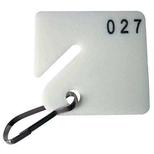 Key Tag Numbered 1 to 40, Square, PK40
