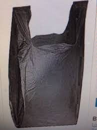 BLACK T-Shirt Carry Out Retail Plastic Bags 1000 ct. Recyclable Grocery Shopping