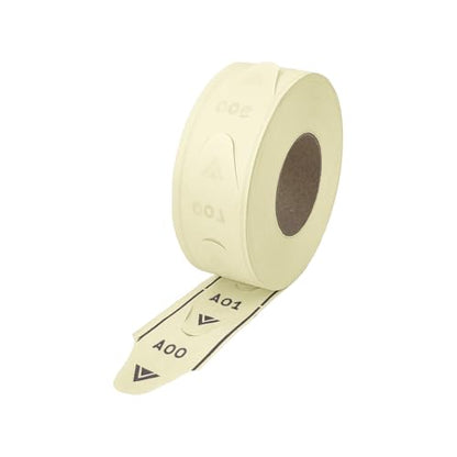 1 Roll of 2-Digit T80 Yellow Take a Number Tickets for D80 Ticket Dispenser - 2000 / roll (Yellow) - color: Yellow