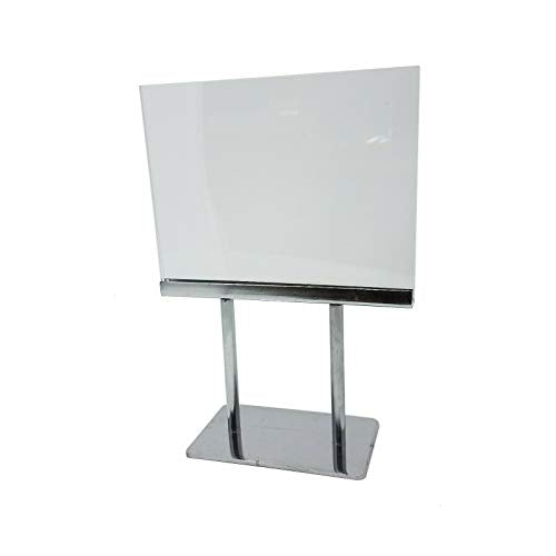Countertop Acrylic Frame Sign Holder, 10" H Heavy Duty Tabletop Display for 5.5" x 7" Cards, 2 Pack - size: 2 Pack, style: 5.5" H x 7" W