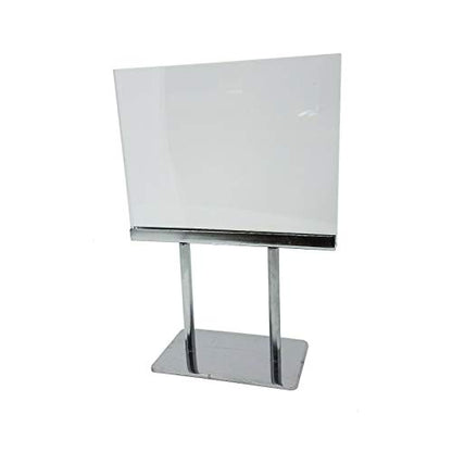 Countertop Acrylic Frame Sign Holder, 10" H Heavy Duty Tabletop Display for 5.5" x 7" Cards, 2 Pack - size: 2 Pack, style: 5.5" H x 7" W