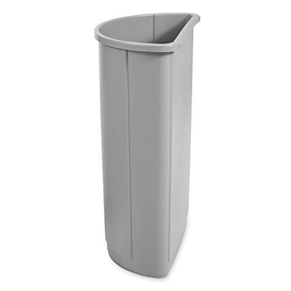 Rubbermaid Commercial Products Untouchable 21 Gal Half Round Gray for Offices/Mailrooms/Classrooms/Areas of High Waste Generation - color: Gray