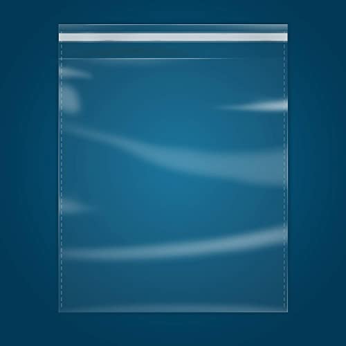 iMailer - 200 Count - 8" x 10" Self Sealing Cellophane Bags - Clear Cello Resealable Plastic Poly Bags for Art Prints, Packaging, Photo, Jewelry - size: 8x10 Inch (Pack of 200)