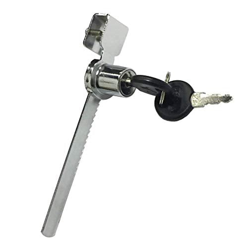 WOOCH Sliding Glass Door Ratchet Lock with Chrome Finish, Keyed Alike Showcase Display - 2 Pack - size: 5-1/2 Inches - 2Pack