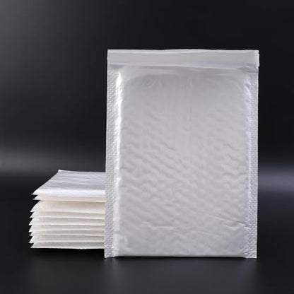 Foam Storage Pouch Waterproof White Bubble Envelopes Bag Adhesive Self Seal Shipping Packaging Courier Mailer Pack 10pcs,18cm