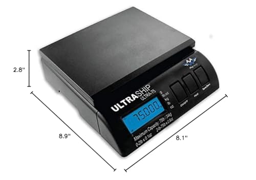 Ultraship 75 Lb Electronic Digital Shipping Postal Kitchen Scale