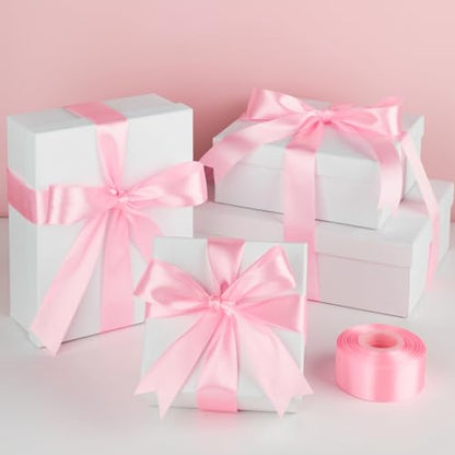 Mauproy Pink Satin Ribbon, 1-1/2 Inch, 50 Yards - color: Pink