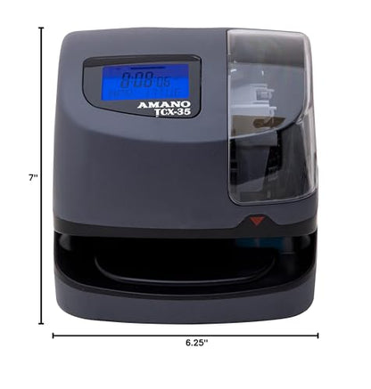 AMANO TCX-35 Time Clock for Employees, Electronic Punch Clock for Small Business, Made in USA (Individual Unit) - style: Individual Unit