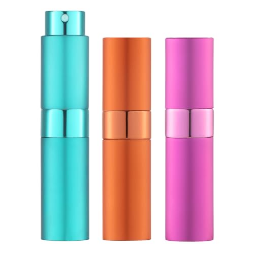 LISAPACK 8ml Travel Perfume Bottle Refillable, 3 PCS Cologne Atomizer Spray - color: 3 Color6