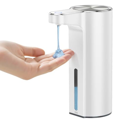 EKO Aroma Touchless Automatic Soap Dispenser for Bathroom and Kitchen, Liquid Hand Soap Dispenser, Rechargeable, 9 fl oz (White) - color: White, size: 9 oz
