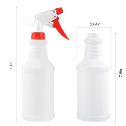 2 Pack 16 Oz Spray Bottles,Adjustable Empty Spray Bottle for Cleaning Solutions,Refillable Spray Bottle,Spray Bottle Bulk for Garden,Plants,Water,Kitchen and Commercial