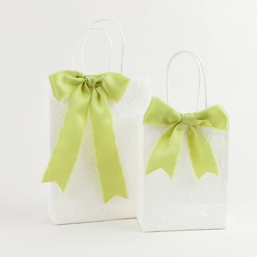 Keypan Apple Green Frayed Satin Chiffon Ribbon, 1.5 Inches, 21 Yards - color: Apple Green