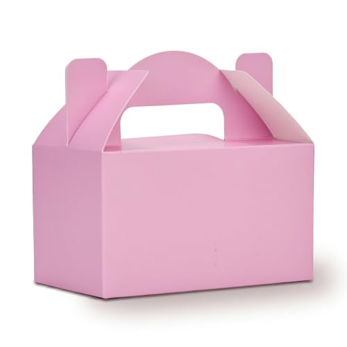 Aosric Small Pink Gable Boxes 3.5 x 3.5 x 6.3 In, 30 Pack - color: Pink